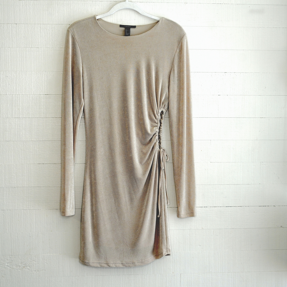 Forever 21 Mini Dress in Gold